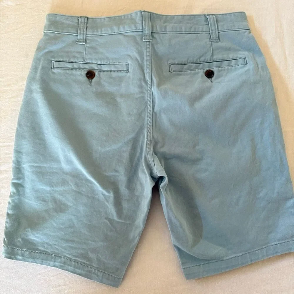 Charles & A Half | Chino Shorts | Light Blue Flat Front | Men’s Size 30 - Picture 5 of 9